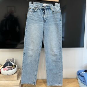 & Other Stories straight leg light wash jeans